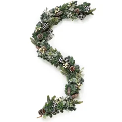 Greenery & Florals|Room Accents|MacKenzie-Childs Farmhouse Holiday Illuminated Garland