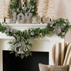 Greenery & Florals|Room Accents|MacKenzie-Childs Farmhouse Holiday Illuminated Garland