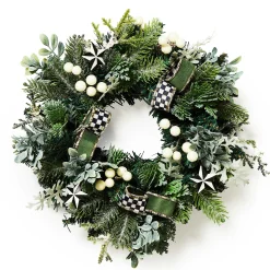 Outdoor|Greenery & Florals|MacKenzie-Childs Farmhouse Holiday Mini 14 Wreath