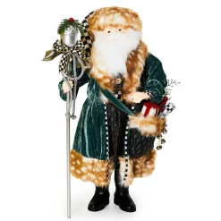 Holiday|Room Accents|MacKenzie-Childs Farmhouse Holiday Santa with Staff