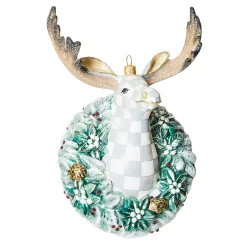 Holiday|MacKenzie-Childs Farmhouse Moose Glass Ornament