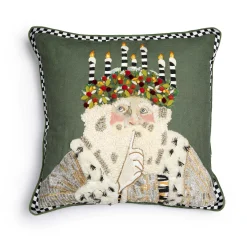 Holiday|Pillows, Throws, & Cushions|MacKenzie-Childs Farmhouse Santa Lucia Throw Pillow