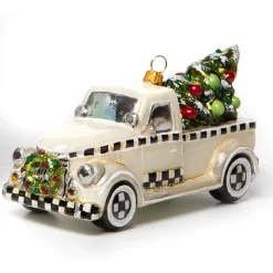 Holiday|MacKenzie-Childs Farmhouse Special Delivery Truck Glass Ornament