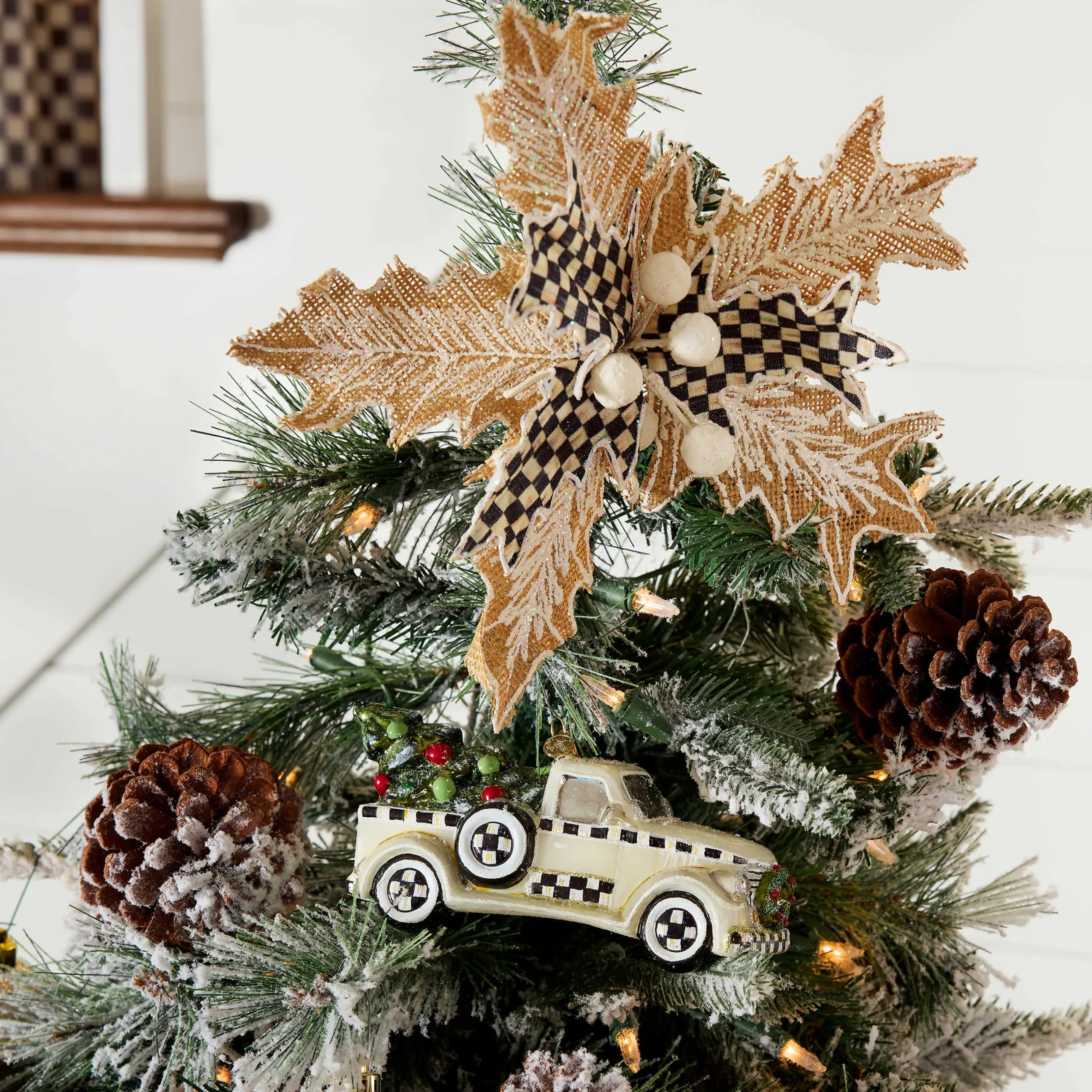 Holiday|MacKenzie-Childs Farmhouse Special Delivery Truck Glass Ornament