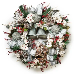 Holiday|Greenery & Florals|MacKenzie-Childs Farmhouse Sterling Holiday 30 Wreath