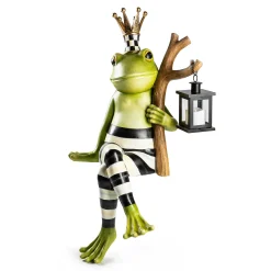 Spring|Outdoor|MacKenzie-Childs Fergal the Frog with Lantern
