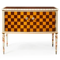 Storage Furniture|Entryway Furniture|MacKenzie-Childs Field Study Check Console Table
