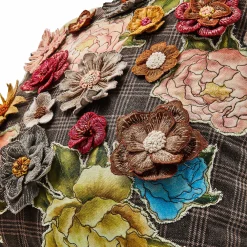 Pillows, Throws, & Cushions|MacKenzie-Childs Field Study Embroidered Floral Throw Pillow