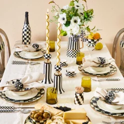 Candles & Fragrances|Table Accessories|MacKenzie-Childs Fishnet Gold Dinner Candles, Set of 2