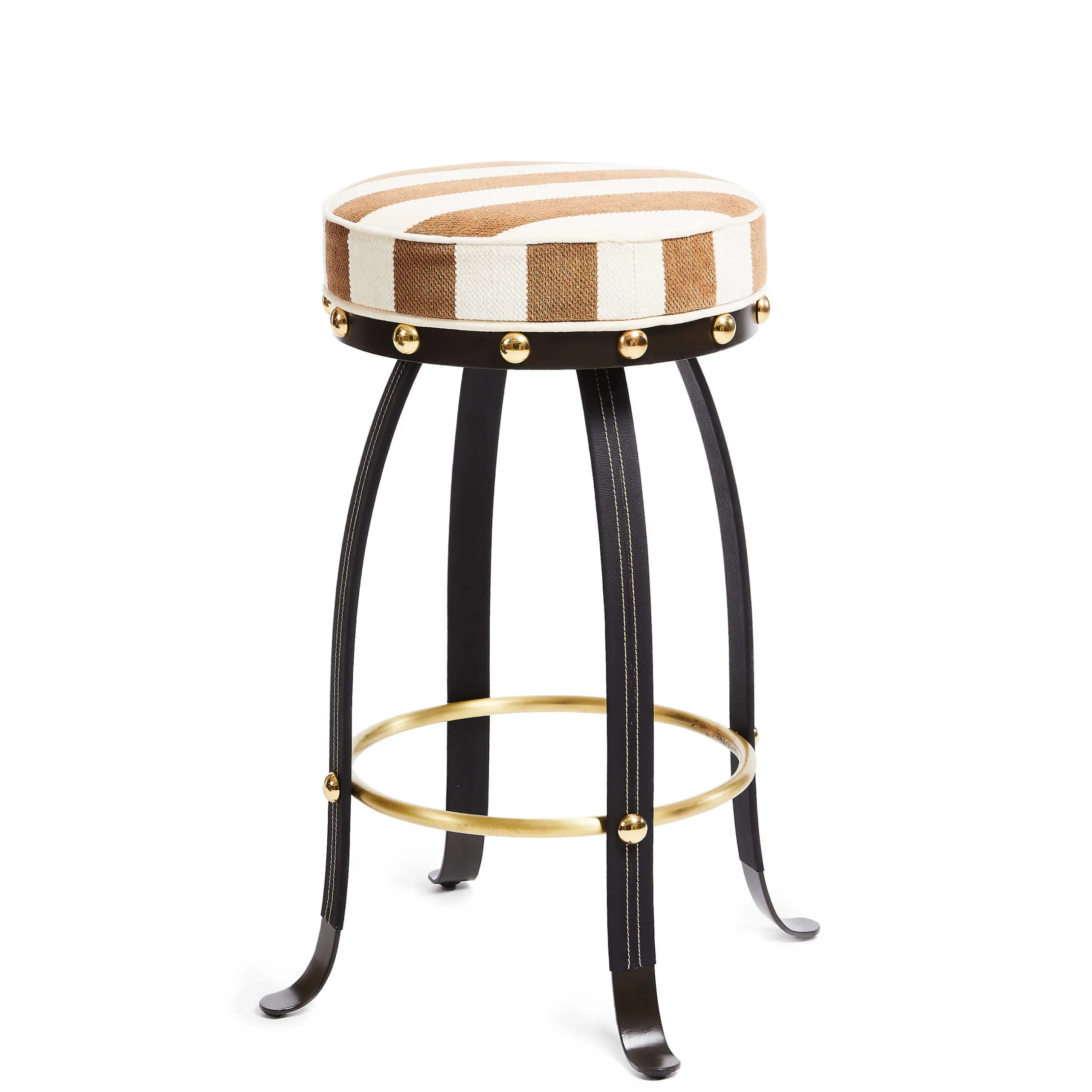 Dining Room & Kitchen|MacKenzie-Childs Flatiron Brown Stripe Bar Stool