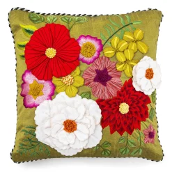 Spring|Pillows, Throws, & Cushions|MacKenzie-Childs Fleur de Leaf Throw Pillow