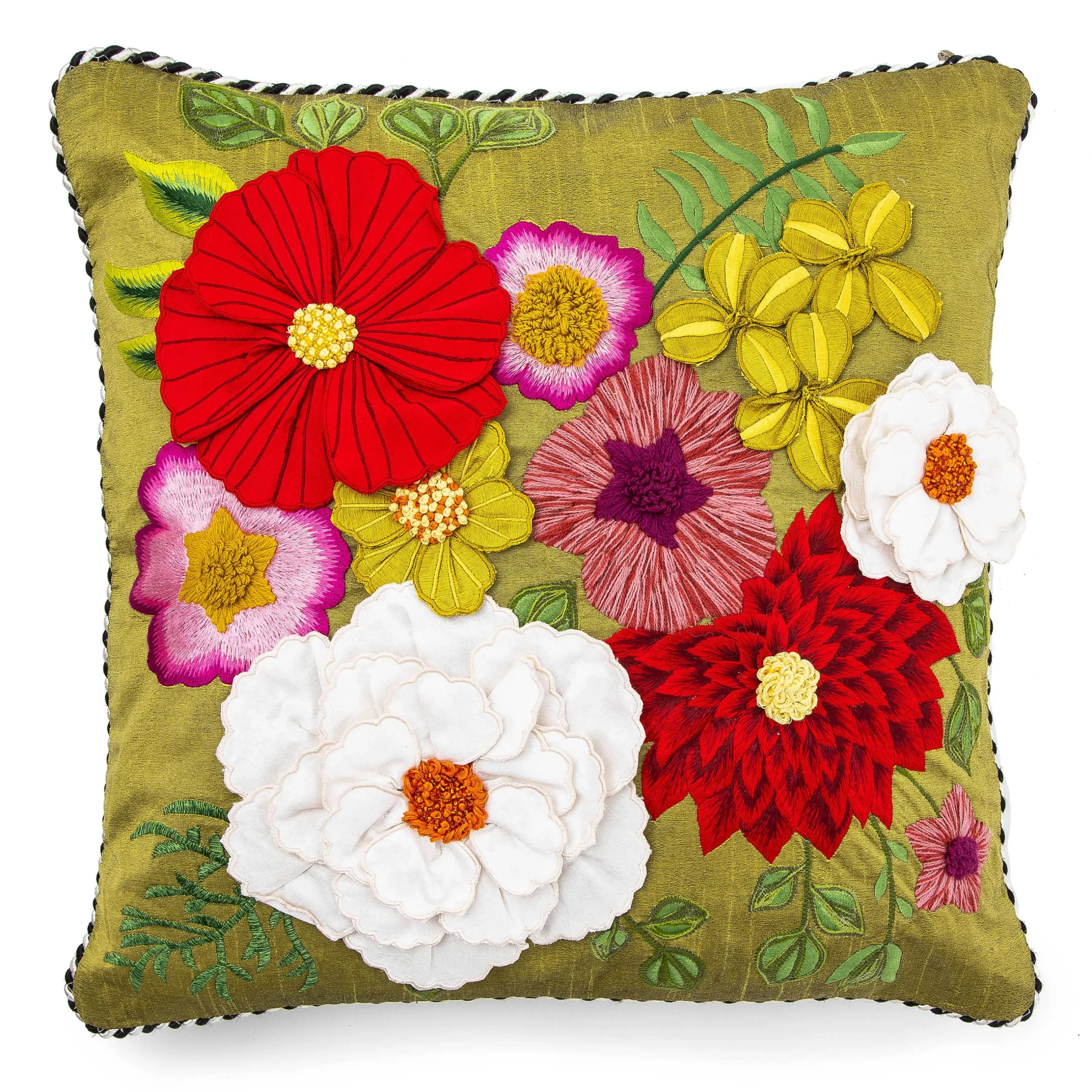 Spring|Pillows, Throws, & Cushions|MacKenzie-Childs Fleur de Leaf Throw Pillow