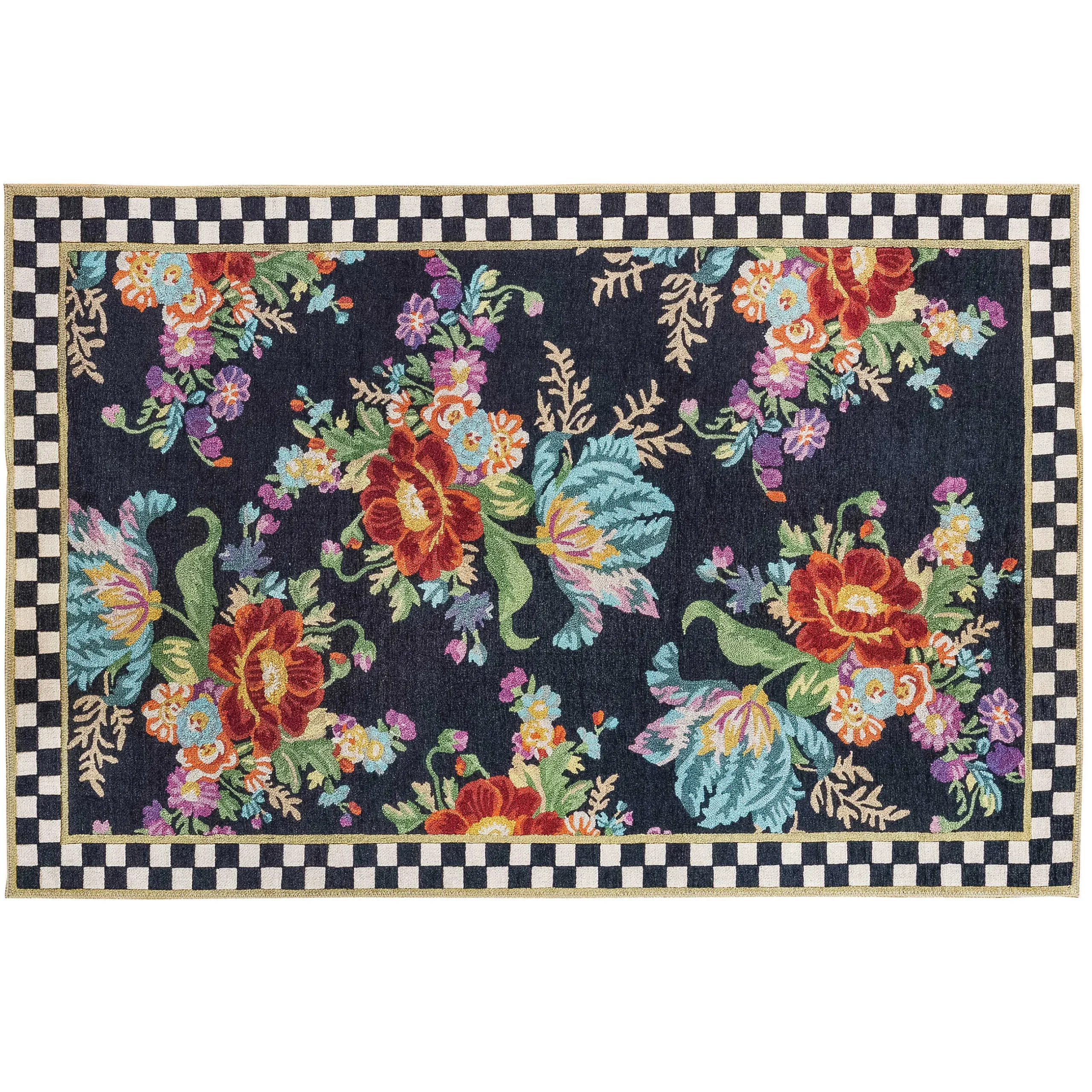 Rugs|MacKenzie-Childs Flower Market 5' x 7'6 Washable Rug