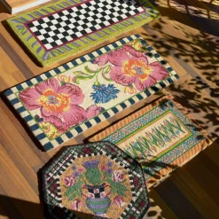 Outdoor|Rugs|MacKenzie-Childs Flower Market Double Door Entrance Mat