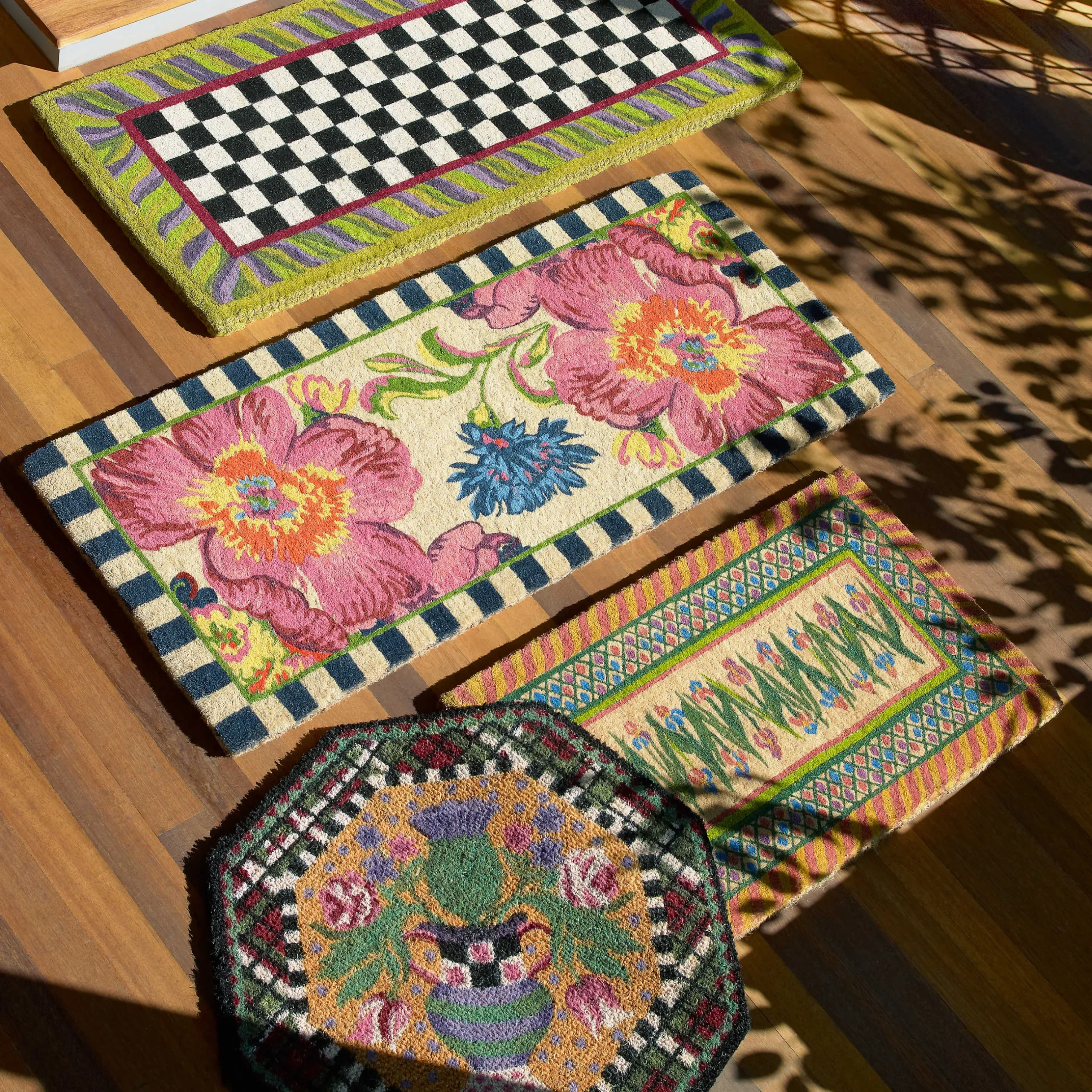 Outdoor|Rugs|MacKenzie-Childs Flower Market Double Door Entrance Mat