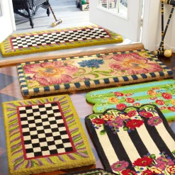 Outdoor|Rugs|MacKenzie-Childs Flower Market Double Door Entrance Mat