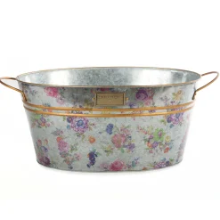 Outdoor|Bar Entertaining|MacKenzie-Childs Flower Market Galvanized Beverage Bucket