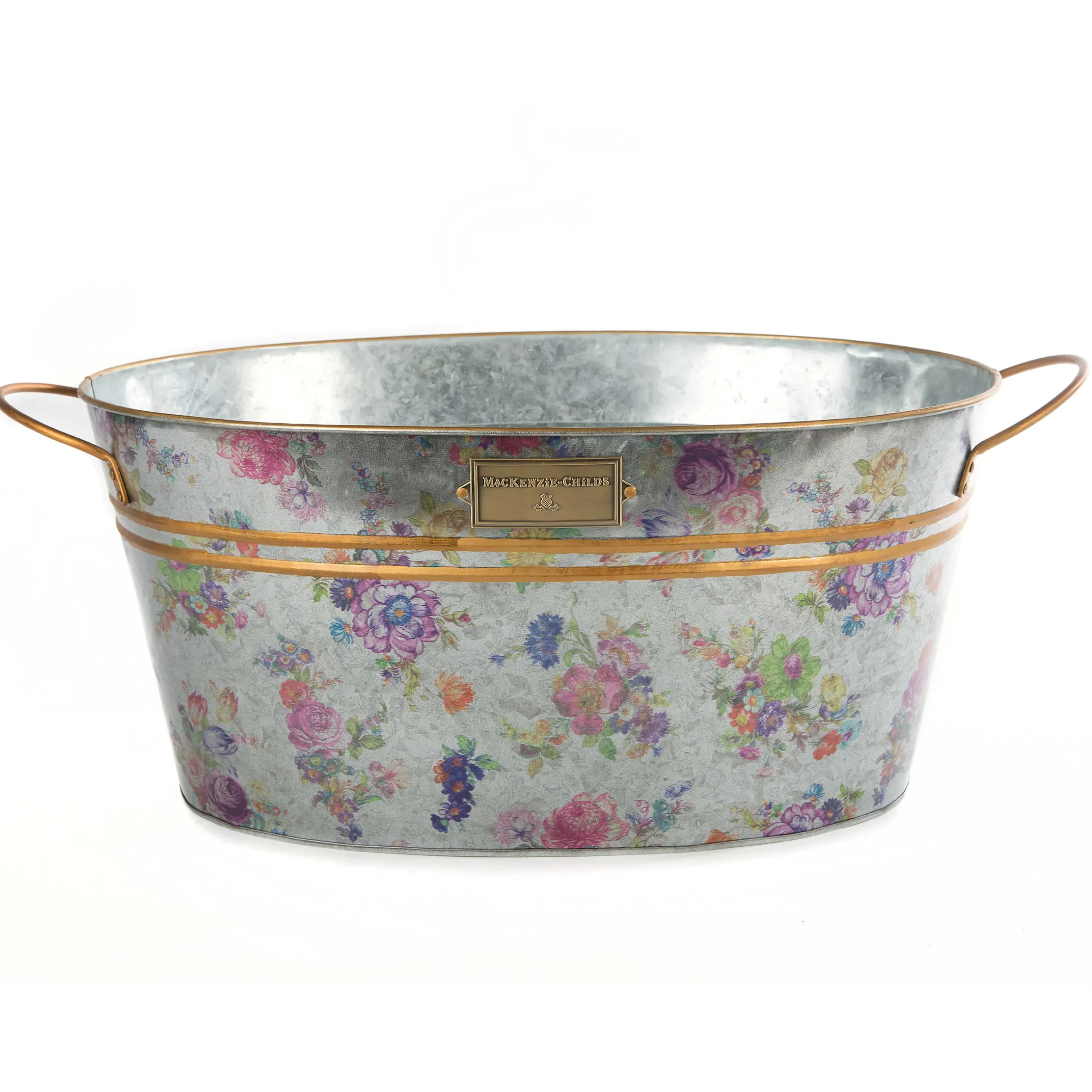 Outdoor|Bar Entertaining|MacKenzie-Childs Flower Market Galvanized Beverage Bucket