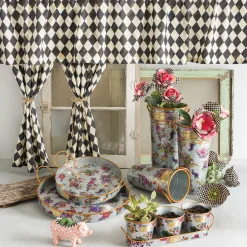 Spring|Outdoor|MacKenzie-Childs Flower Market Galvanized Flower Buckets, Set of 3