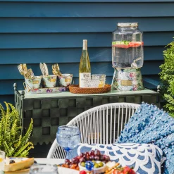 Spring|Drinkware|MacKenzie-Childs Flower Market Galvanized Beverage Dispenser