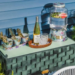 Spring|Drinkware|MacKenzie-Childs Flower Market Galvanized Beverage Dispenser