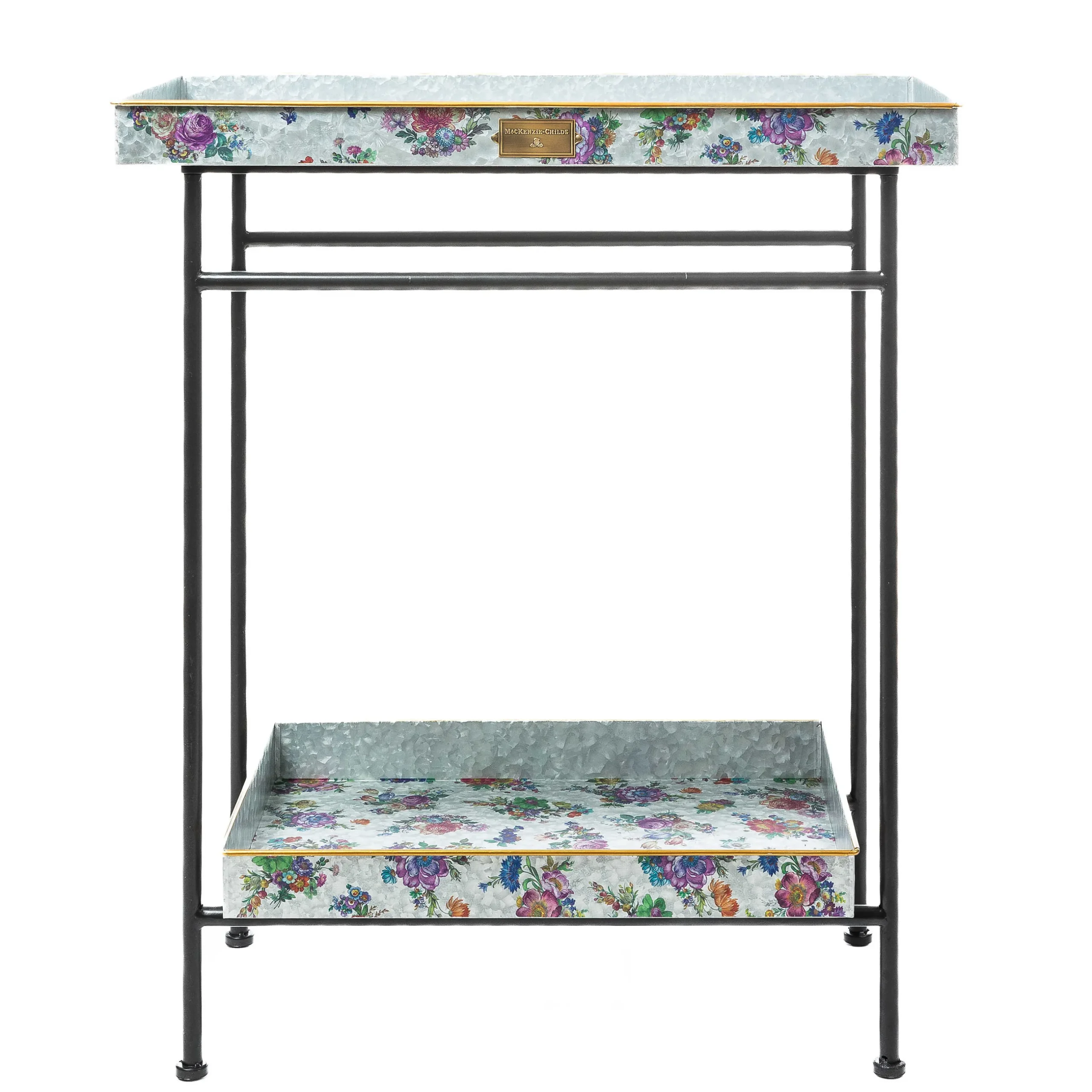 Storage Furniture|Outdoor|MacKenzie-Childs Flower Market Galvanized Outdoor Butler