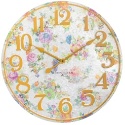 Spring|Outdoor|MacKenzie-Childs Flower Market Outdoor Wall Clock