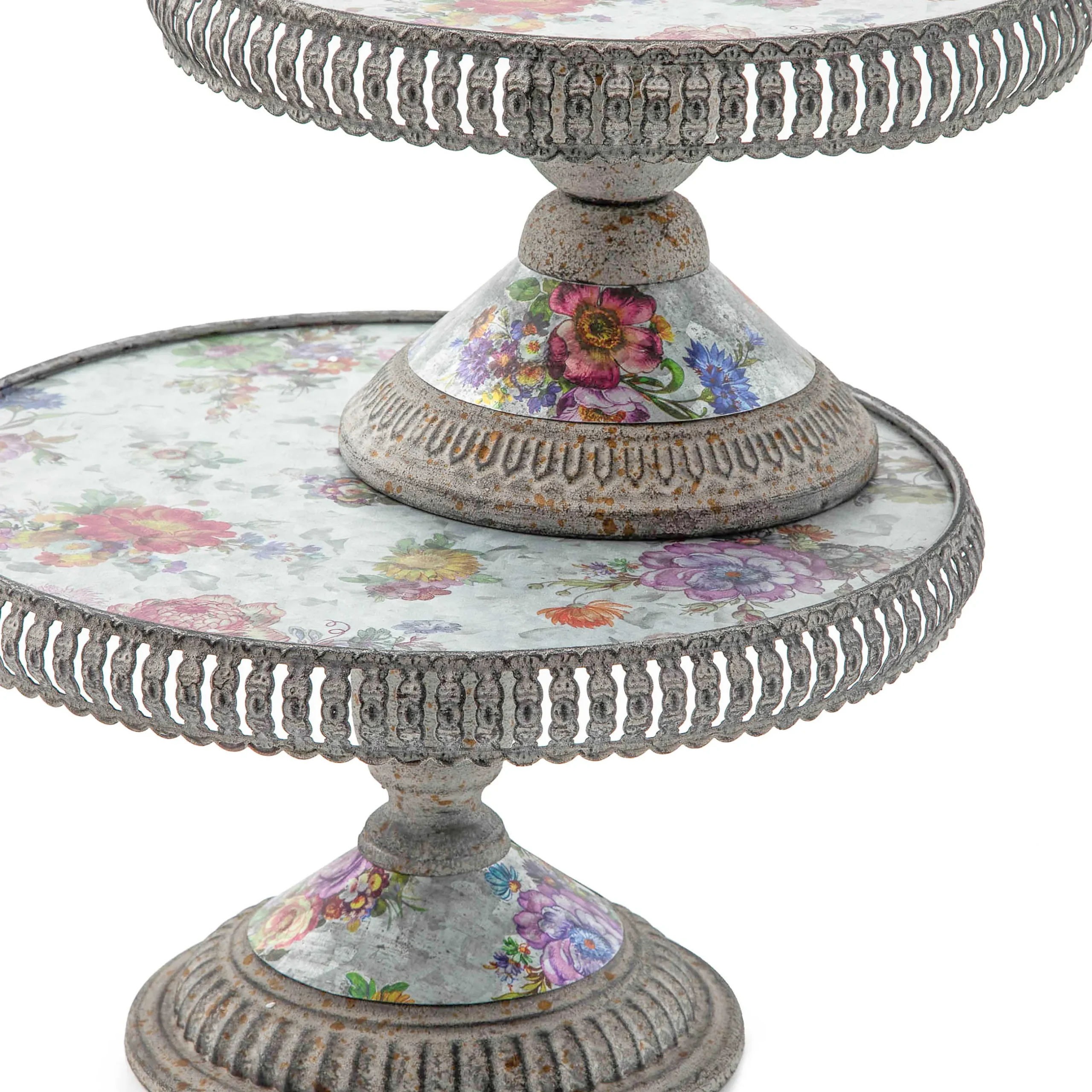 Spring|Greenery & Florals|MacKenzie-Childs Flower Market Plant Stands, Set of 2