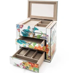 Room Accents|MacKenzie-Childs Flower Market Reflections Jewelry Armoire