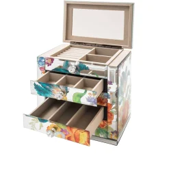 Room Accents|MacKenzie-Childs Flower Market Reflections Jewelry Armoire