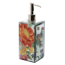 Bath & Bath Accessories|MacKenzie-Childs Flower Market Reflections Soap Pump