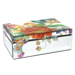Bath & Bath Accessories|Room Accents|MacKenzie-Childs Flower Market Reflections Jewelry Box