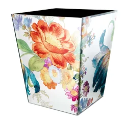 Bath & Bath Accessories|Room Accents|MacKenzie-Childs Flower Market Reflections Waste Bin