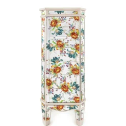 Storage Furniture|Room Accents|MacKenzie-Childs Flower Market Reflections Standing Jewelry Armoire