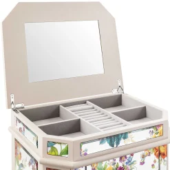 Storage Furniture|Room Accents|MacKenzie-Childs Flower Market Reflections Standing Jewelry Armoire