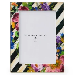 Room Accents|MacKenzie-Childs Flower Market Silver Plated 5x7 Frame