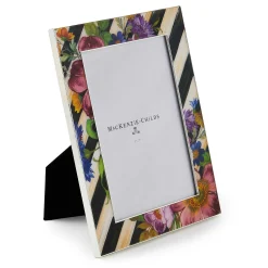 Room Accents|MacKenzie-Childs Flower Market Silver Plated 5x7 Frame