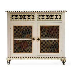 Living Room|MacKenzie-Childs Flower Market Small Cabinet