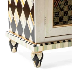 Living Room|MacKenzie-Childs Flower Market Small Cabinet