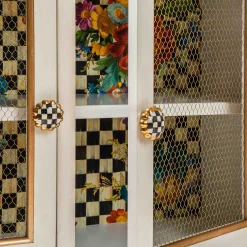 Living Room|MacKenzie-Childs Flower Market Small Cabinet