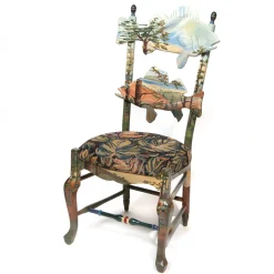 Dining Room & Kitchen|MacKenzie-Childs Forest Fish Chair