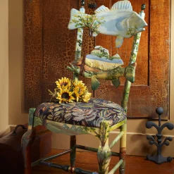 Dining Room & Kitchen|MacKenzie-Childs Forest Fish Chair