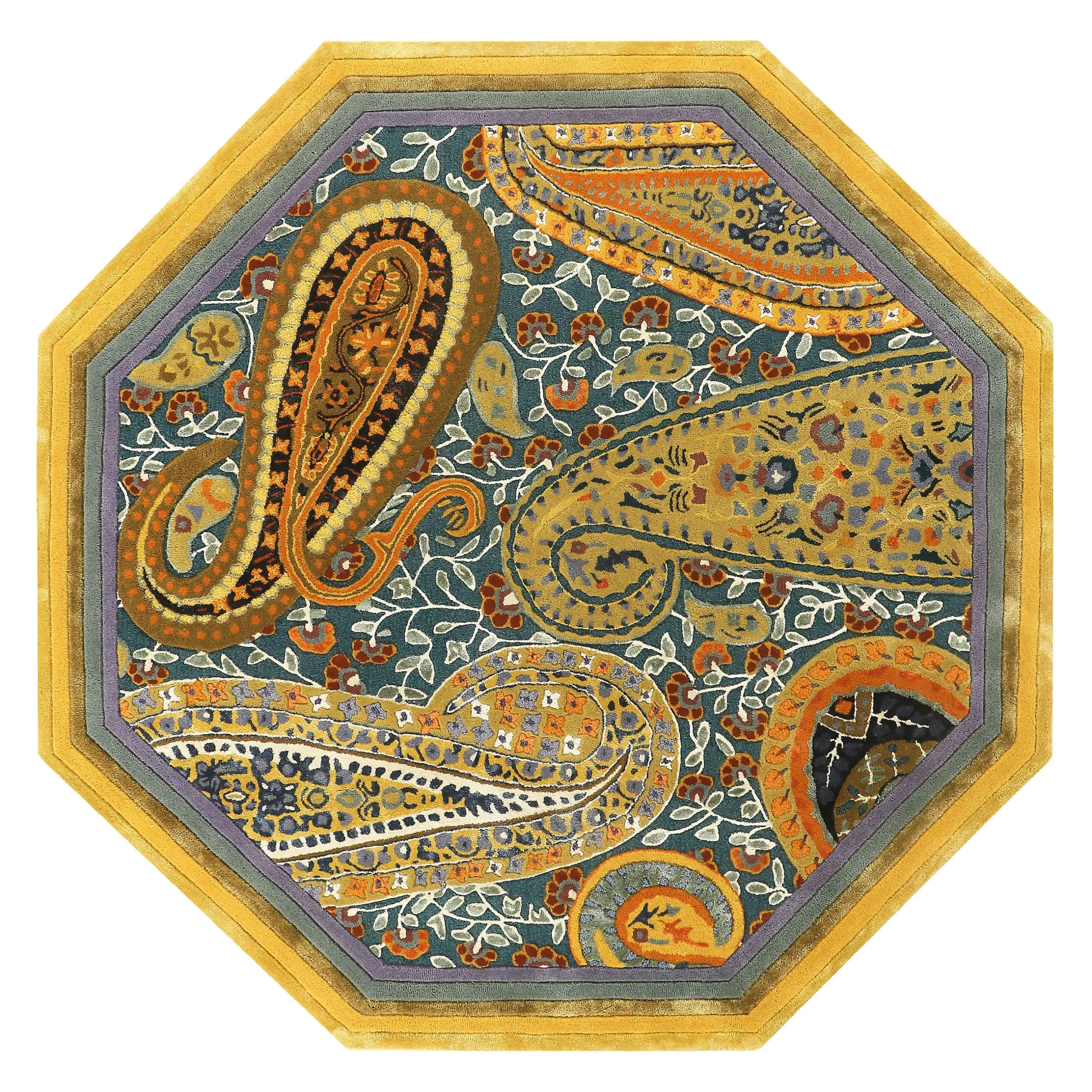 Rugs|MacKenzie-Childs Forever Paisley 6' Octagon Rug