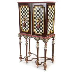 Storage Furniture|Dining Room & Kitchen|MacKenzie-Childs Foxtrot Bar Cabinet