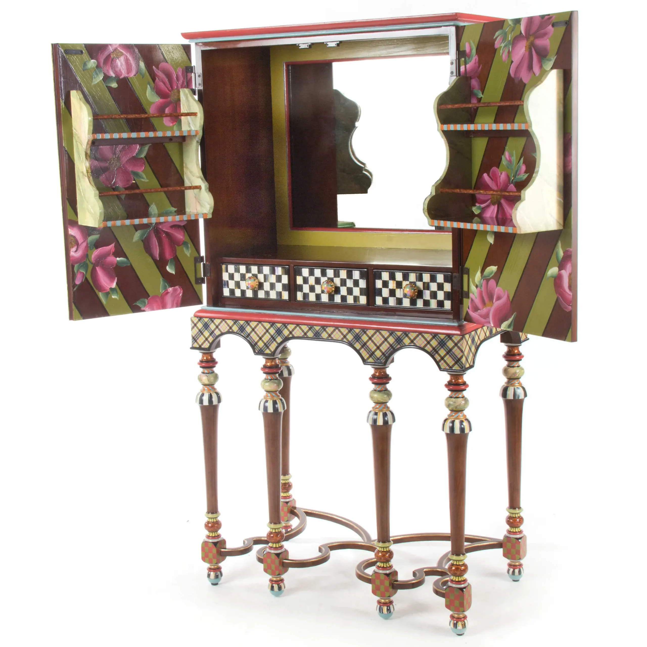 Storage Furniture|Dining Room & Kitchen|MacKenzie-Childs Foxtrot Bar Cabinet