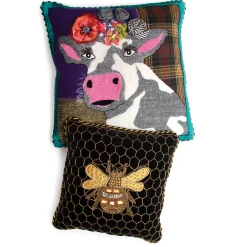 Pillows, Throws, & Cushions|MacKenzie-Childs Frida Cowlo Throw Pillow