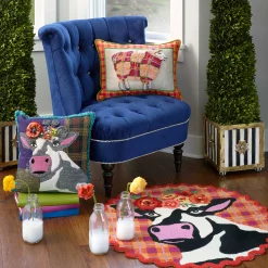 Pillows, Throws, & Cushions|MacKenzie-Childs Frida Cowlo Throw Pillow
