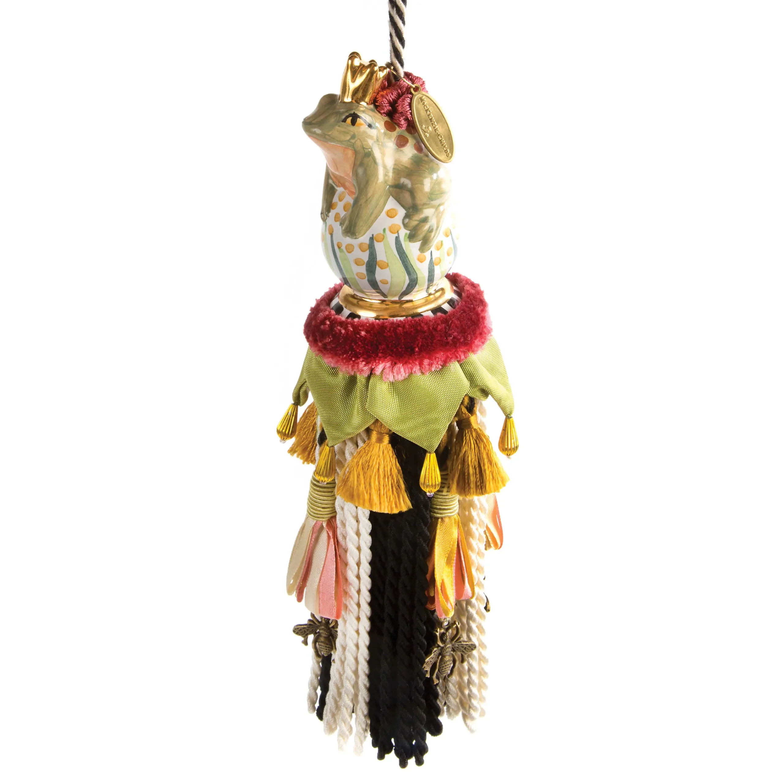 Finishing Touches|Room Accents|MacKenzie-Childs Frog Ceramic Tassel