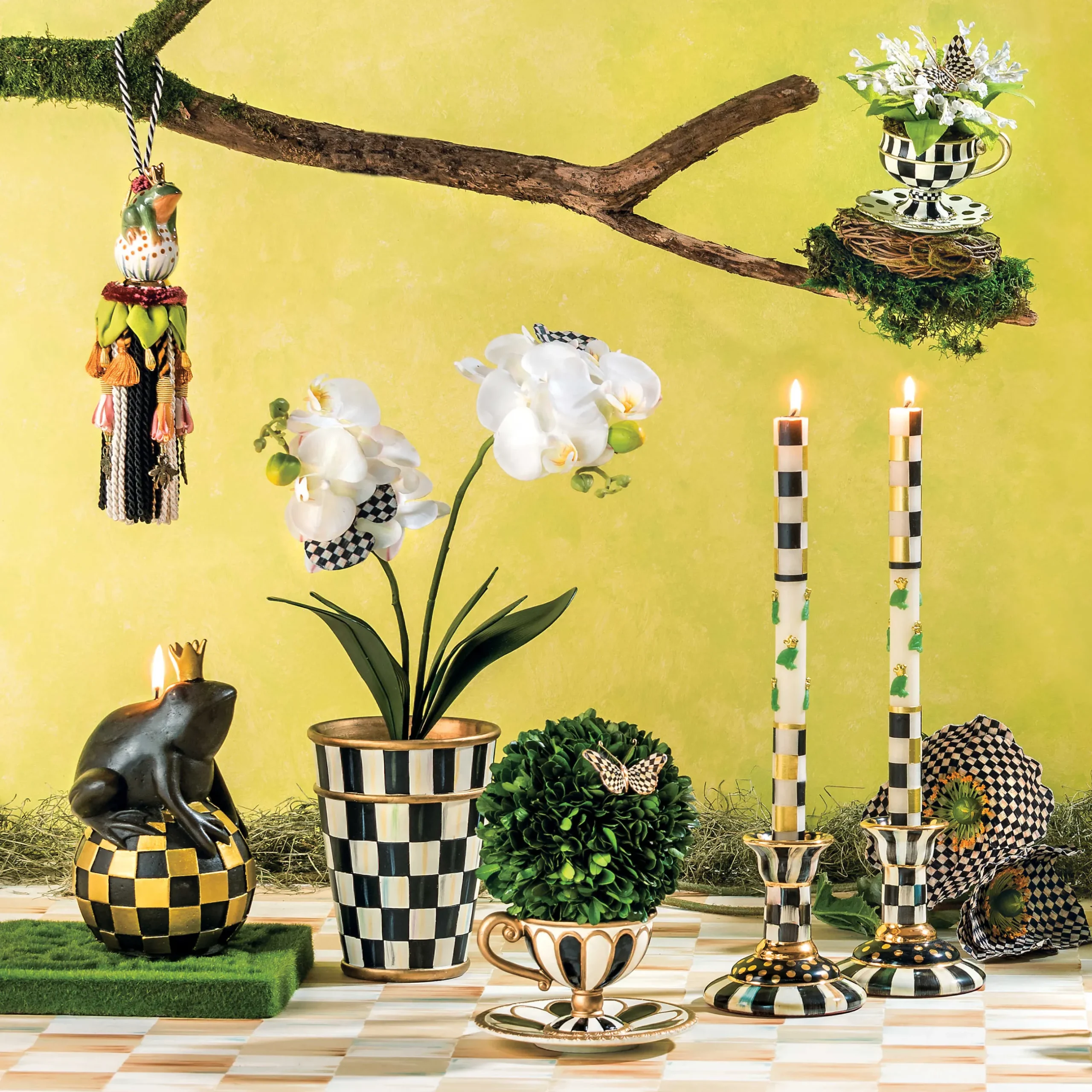 Finishing Touches|Room Accents|MacKenzie-Childs Frog Ceramic Tassel