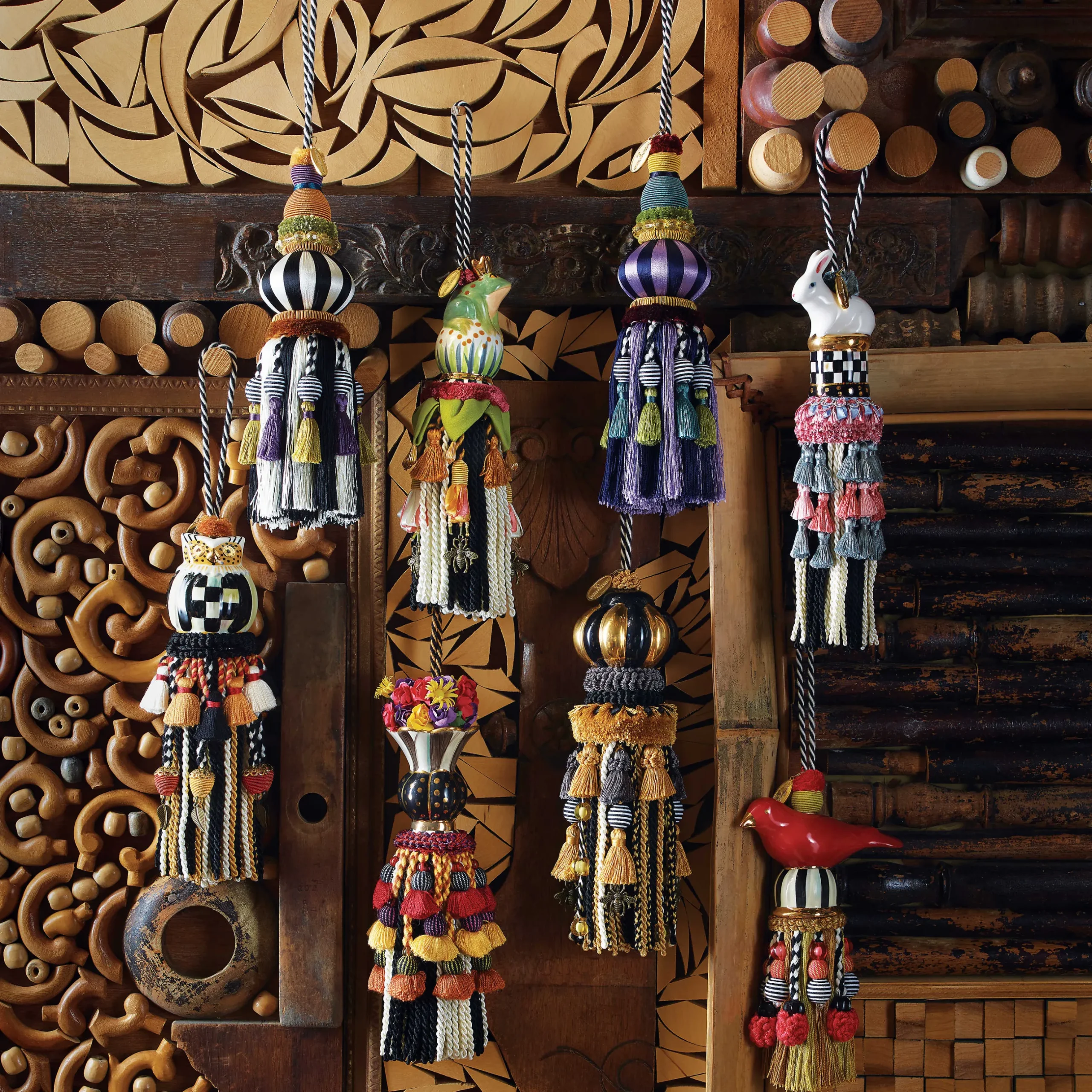 Finishing Touches|Room Accents|MacKenzie-Childs Frog Ceramic Tassel